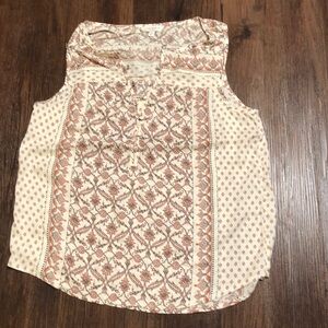 LUCKY BRAND Boho Lana Peasant sleeveless tank top floral. Women’s sz XS EUC